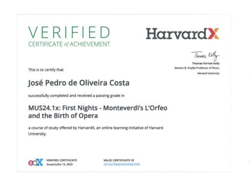 Curso de ópera em Harvard